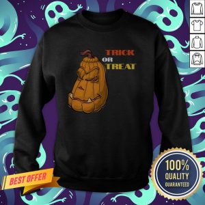 Trick Or Treat Mean Pumpkin Face Halloween Sweatshirt