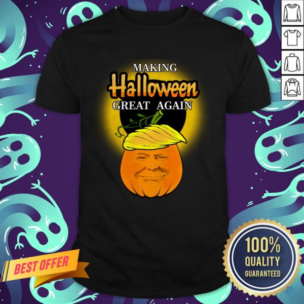 Trump 2020 Trumpkin Making Halloween Great Again Pumpkin Shirt