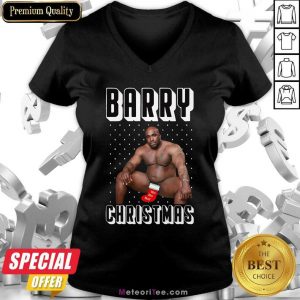 Barry Wood Merchandise Ugly Christmas V-neck - Design By Meteoritee.com
