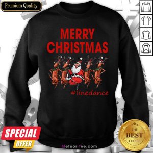 Awesome Santa Clau Merry Christmas Line Dancing Sweatshirt
