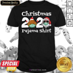 Christmas 2020 Poop And Santa Clause Face Mask Pajama Family Matching Xmas Shirt