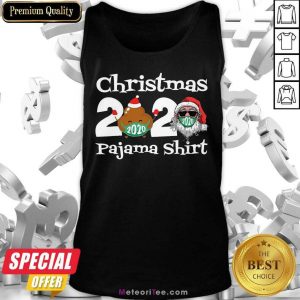 Christmas 2020 Poop And Santa Clause Face Mask Pajama Family Matching Xmas Tank Top