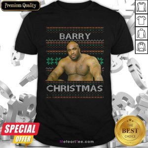Barry Sitting On A Bed Meme Ugly Christmas Shirt - Design By Meteoritee.com
