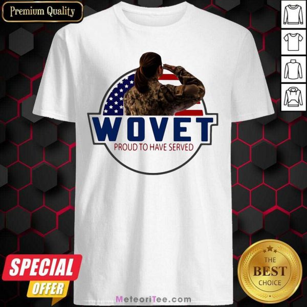 American Flag Wovet Proud To Have Served Shirt - Design By Meteoritee.com
