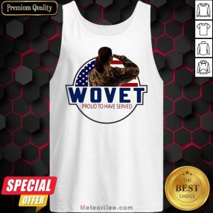 American Flag Wovet Proud To Have Served Tank Top - Design By Meteoritee.com