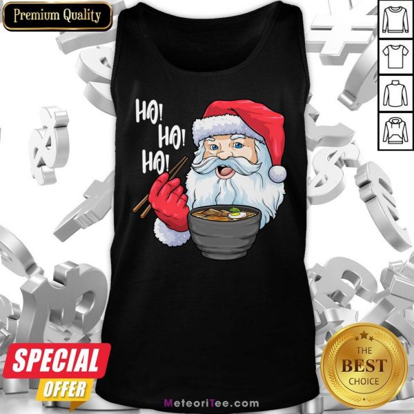 Official Santa Eat Ramen Ho Ho Ho Merry Christmas Tank Top