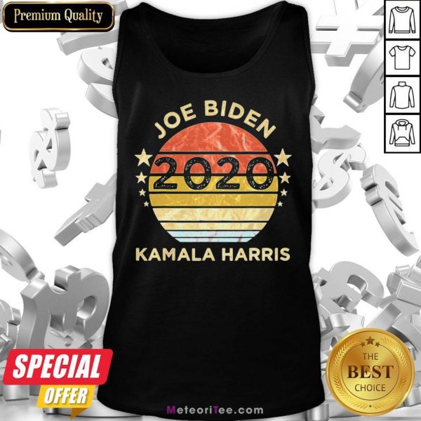 We Did It Joe Biden Kamala Harris Election 2020 46 President Vintage Retro Tank Top
