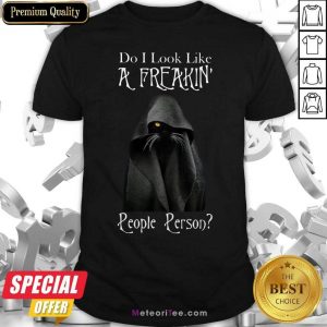 Black Cat Do I Look Like A Freakin’ People Person Shirt - Design By Meteoritee.com