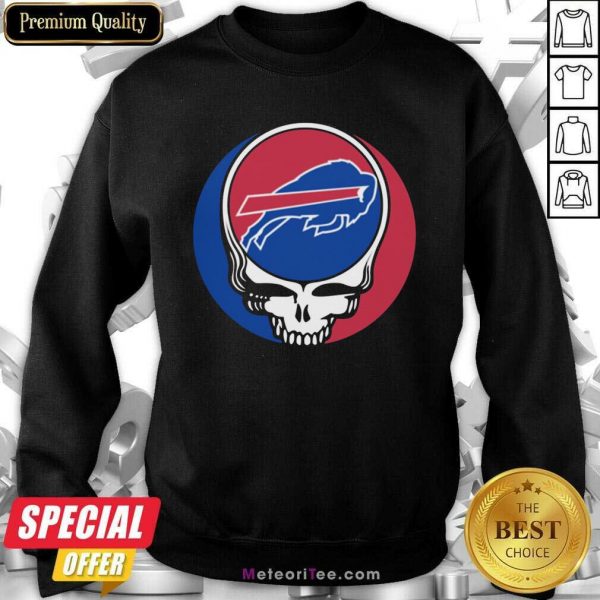 Grateful Dead Buffalo Bills Sweatshirt- Design By Meteoritee.com
