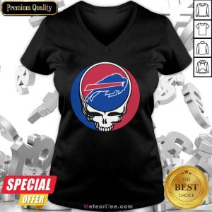 Grateful Dead Buffalo Bills V-neck - Design By Meteoritee.com