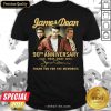 James Dean 90th Anniversary 1931 2021 Thank You For The Memories Signature Shirt - Design By Meteoritee.com