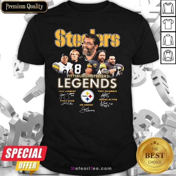 Steelers Pittsburgh Steelers Legends Signatures Shirt - Design By Meteoritee.com