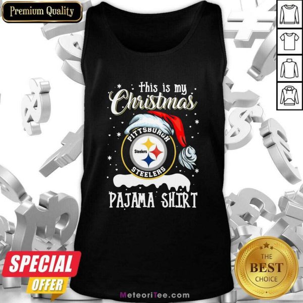 This Is My Christmas Pittsburgh Steelers Pajama Tank Top - Design By Meteoritee.com
