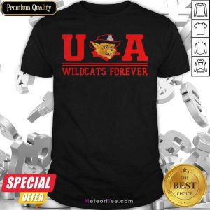 Ua Wildcats Forever Association Hat Black Shirt - Design By Meteoritee.com