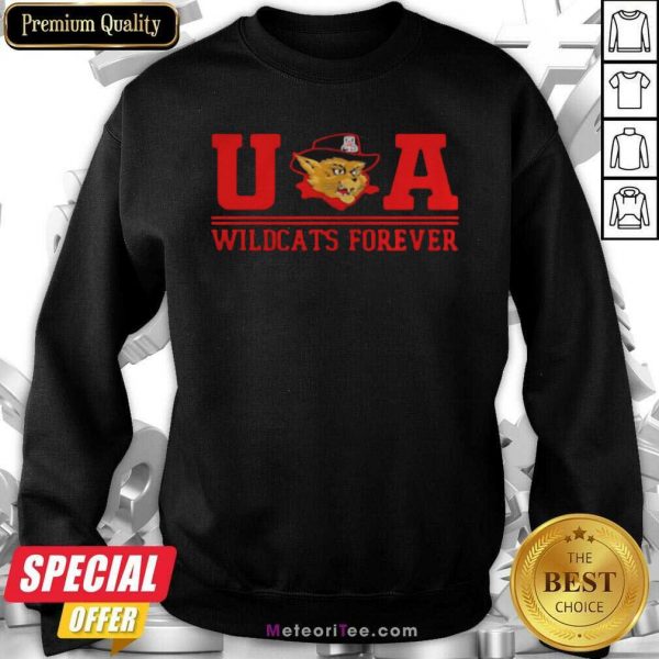 Ua Wildcats Forever Association Hat Black Sweatshirt - Design By Meteoritee.com