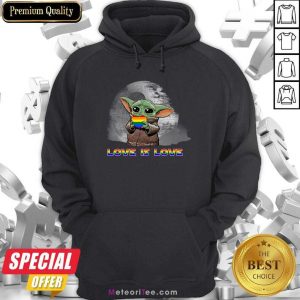 Baby Yoda Hug Autism Hear Love Is Love Hoodie - Design By Meteoritee.com