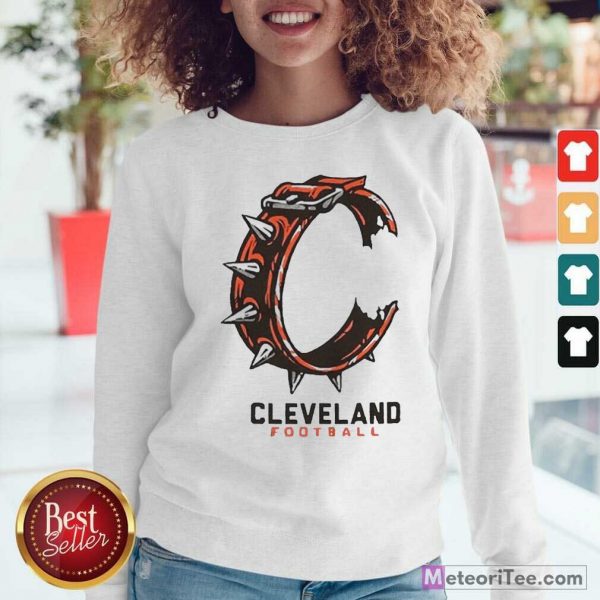 Logo Cleveland Football Sweatshirt - Design By Meteoritee.com