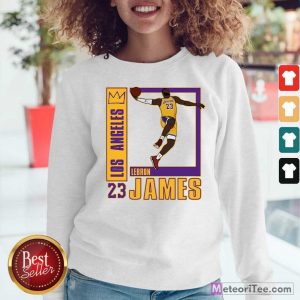Los Angeles Lakers Lebron James 23 Sweatshirt - Design By Meteoritee.com
