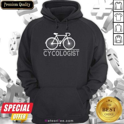 The Bicycle Cycologist Hoodie - Design By Meteoritee.com