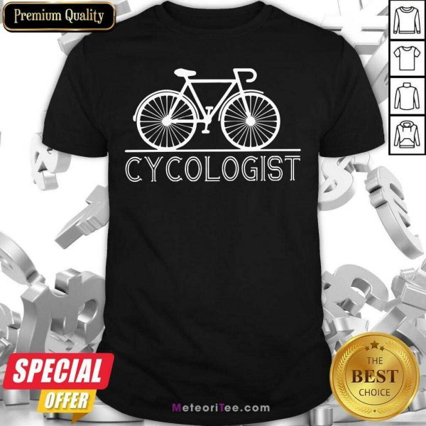 The Bicycle Cycologist Shirt - Design By Meteoritee.com