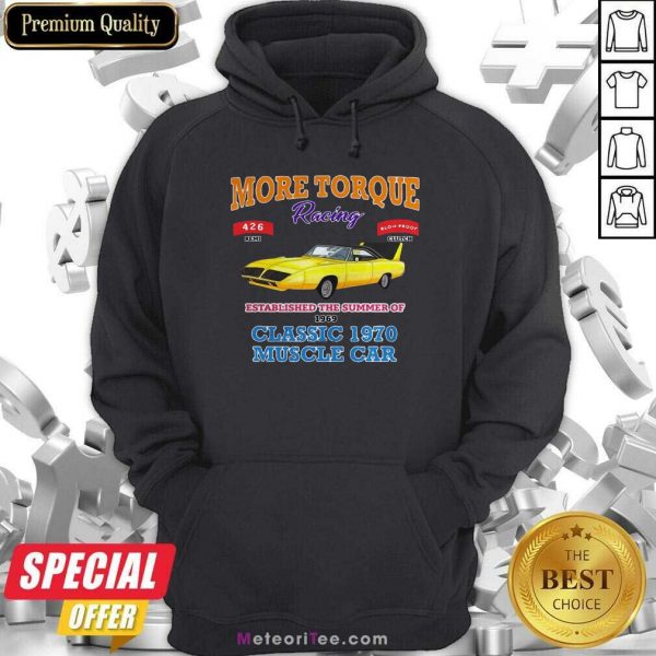 Classic Muscle Car Torque Garage Hot Rod Hoodie - Design By Meteoritee.com