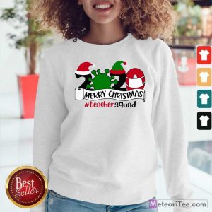 Merry Christmas 2020 Santa Elf Coronavirus Sweatshirt - Design By Meteoritee.com