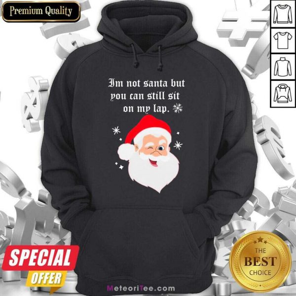 Santa Claus I Am Not Santa But You Can Still Sit On My Lap Christmas Hoodie - Design By Meteoritee.com