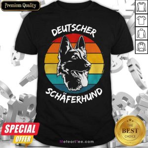 Vintage Deutscher Schäferhund Dog Funny Shirt- Design By Meteoritee.com