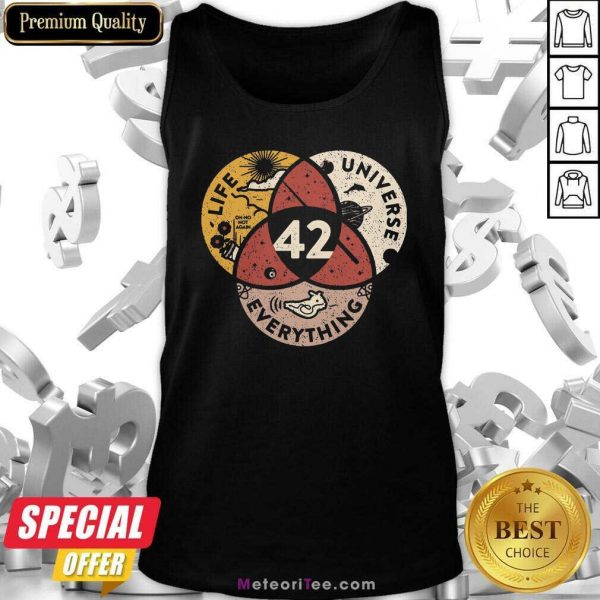 42 The Answer To Life Universe And Everything Tank Top - Design By Meteoritee.com