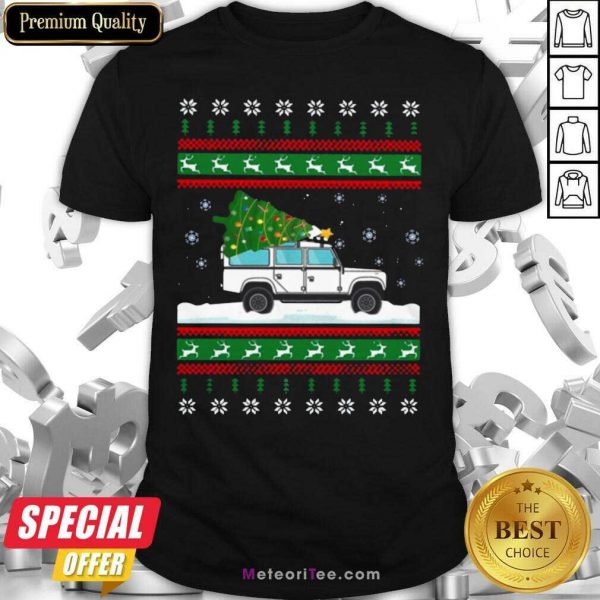 Defender Christmas Tree Ugly Shirt- Design By Meteoritee.com
