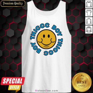 Thicc Boy Brendan Schaub Merch Thiccc Boy Smiley Tank Top - Design By Meteoritee.com