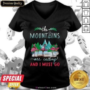 Crane The Mountains Are Calling And I Must Go V-neck- Design By Meteoritee.com