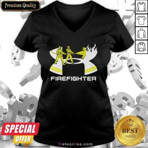 Firefighter Under Armour V-neck - Design By Meteoritee.com