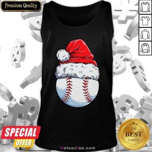 Baseball Santa Hat Christmas Tank Top- Design By Meteoritee.com