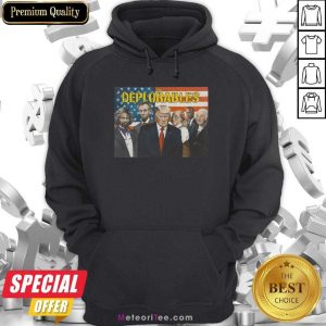 Donald Trump The Deplorables American Flag Hoodie - Design By Meteoritee.com