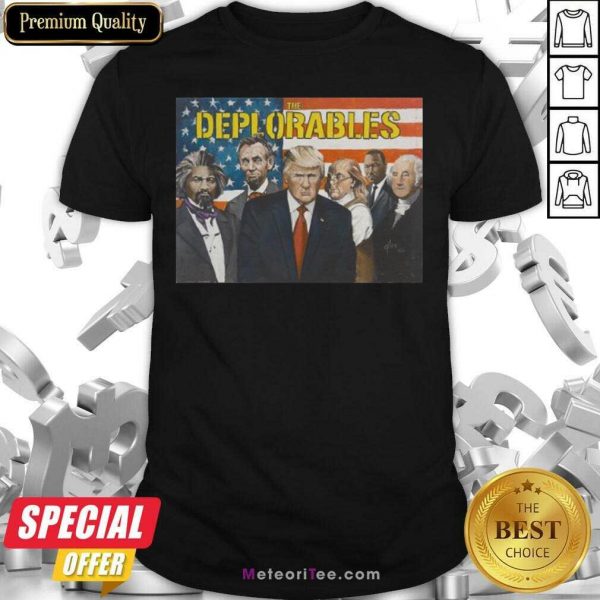 Donald Trump The Deplorables American Flag Shirt - Design By Meteoritee.com