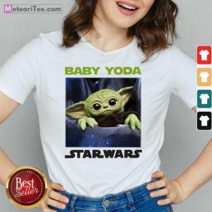 Baby Yoda Star Wars V-neck - Design By Meteoritee.com