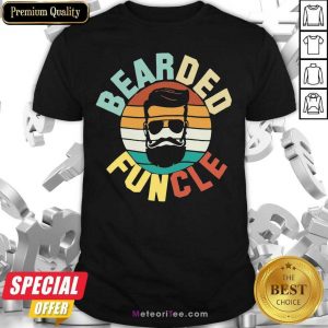 Bearded Funcle Vintage 2021 Shirt- Design By Meteoritee.com