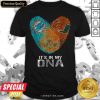 Dolphins Hurricanes It’s In My Dna Heart Fingerprints Shirt - Design By Meteoritee.com