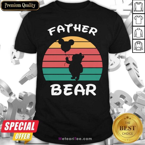 Father Bear Disney Vintage Retro Shirt - Design By Meteoritee.com