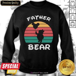 Father Bear Disney Vintage Retro Sweatshirt - Design By Meteoritee.com