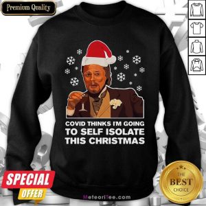 Leonardo Dicaprio Covid Thinks I’m Going To Self Isolate This Christmas Sweatshirt - Design By Meteoritee.com