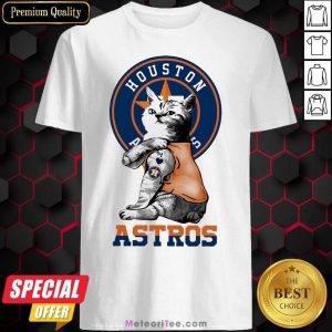 Tattoo Cat I Love Houston Astros Shirt- Design By Meteoritee.com