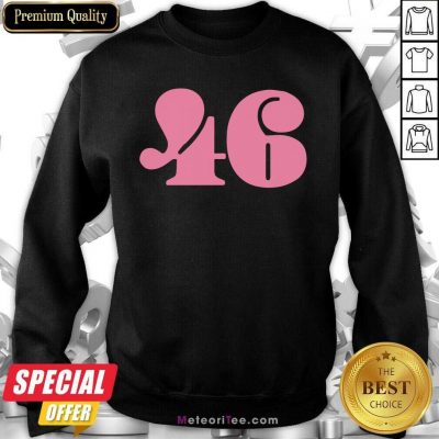 46 Number Pink Trump Biden Election Sweatshirt - Design By Meteoritee.com
