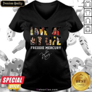 Love Of My Life Freddie Mercury Signature V-neck- Design By Meteoritee.com