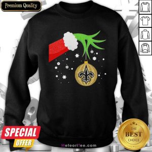 The Grinch Christmas Decoration New Orleans Saints NFL Sweatshirt - Design By Meteoritee.com