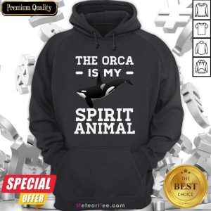 The Orca Is My Spirit Animal Killer Whale Hoodie- Design By Meteoritee.com