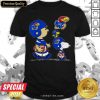 The Peanuts Charlie Brown And Snoopy Woodstock Kansas Jayhawks Football Shirt- Design By Meteoritee.com
