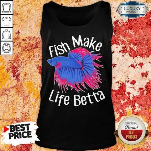 Bewildered Fish Make 4 Life Betta Tank Top - Design by Meteoritee.com