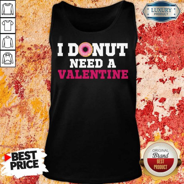Bored I Donut Need 26 A Valentine Tank Top - Design by Meteoritee.com